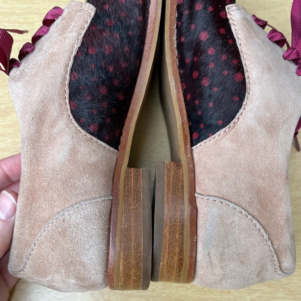 Pilcro and the Letterpress Olivia Leather Cutout Oxford Shoes Sz 7M - Picture 13 of 16